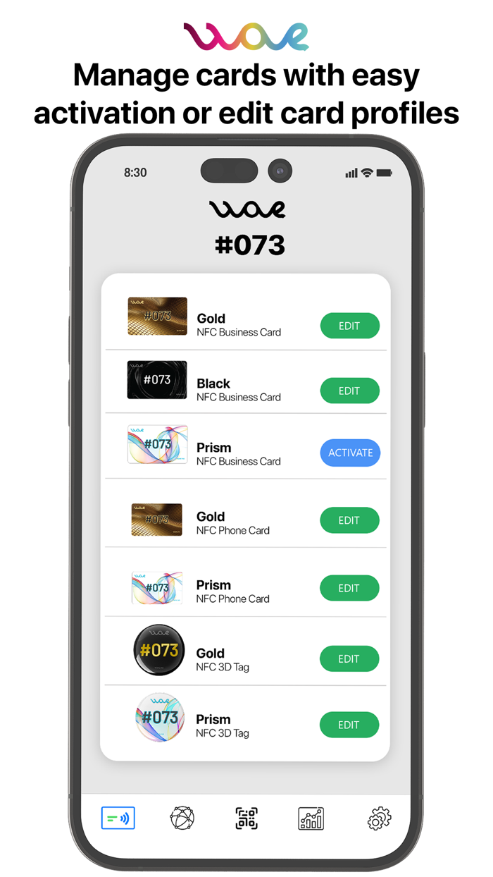 Wave Digital Business Cards