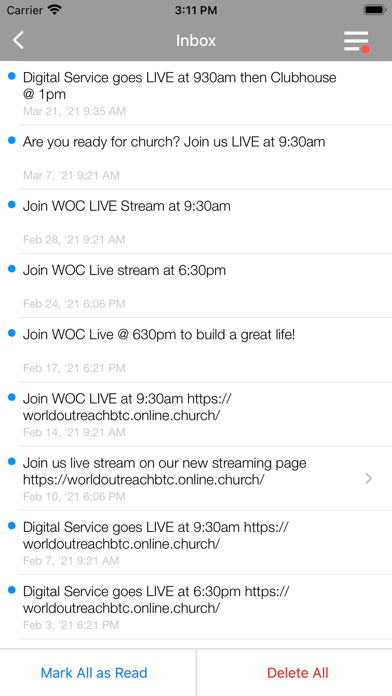 World Outreach Center Screenshot