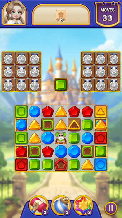 Royal Queenie: Jewel Match 3 Screenshot