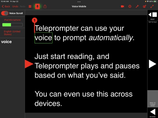 Screenshot #4 pour Teleprompter for iPad & iPhone