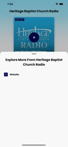 Heritage Baptist Church Radio screenshot #3 for iPhone