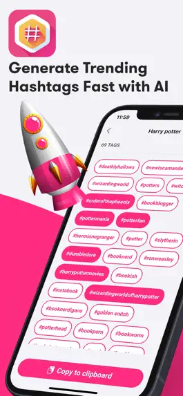 Game screenshot AI Boosted Hashtag Generator apk