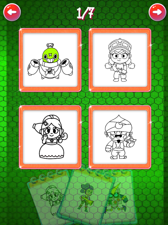 Stars Coloring Brawl All Skins