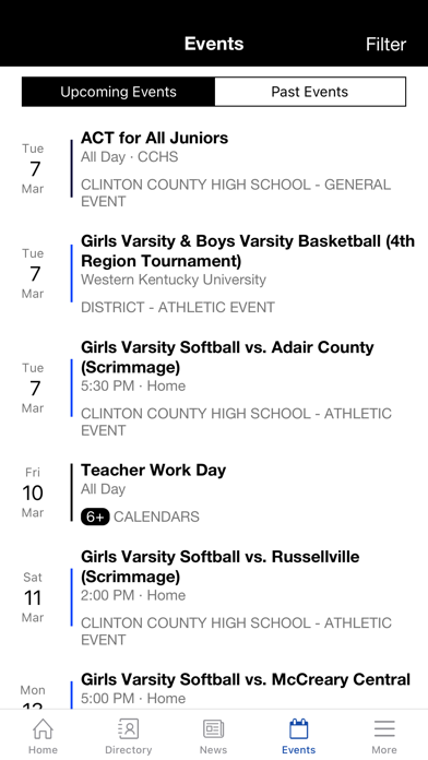 Clinton County School District Screenshot