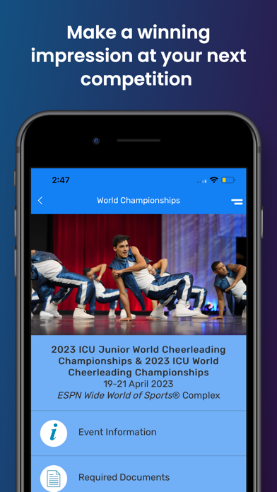 ICU World Cheerleading Screenshot