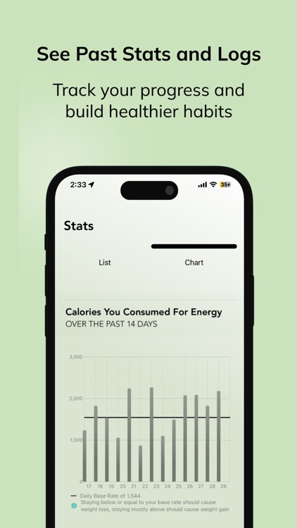 calorie trend |calorie tracker screenshot-6