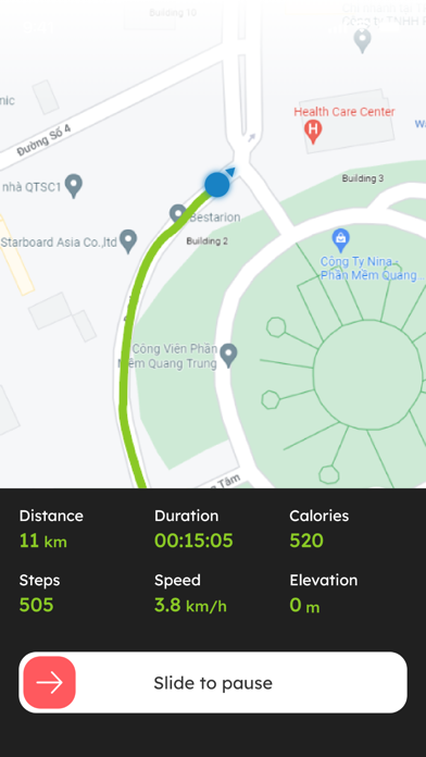 aktiv: Activity Tracking Screenshot
