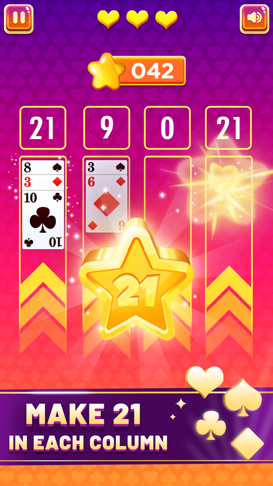 #5. Cards 21 - Puzzle Card Game (iOS) 由: GAMESFLY TECHNOLOGIES PRIVATE LIMITED