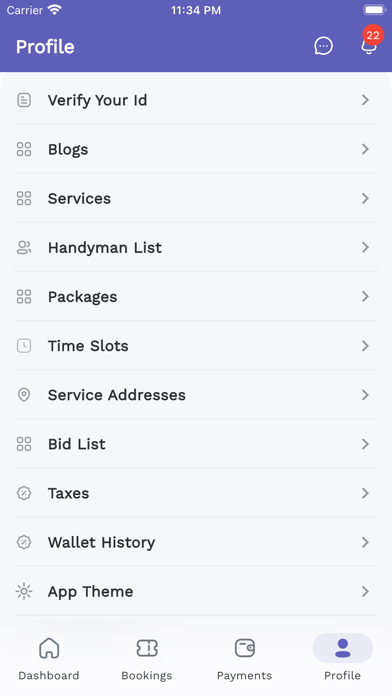 Home Care Service Provider Screenshot