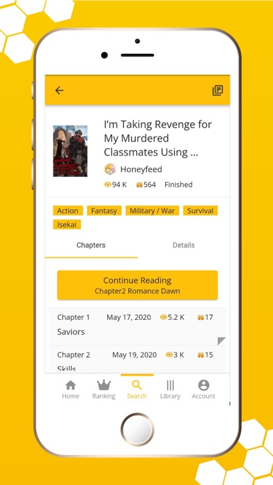 Honeyfeed Screenshot