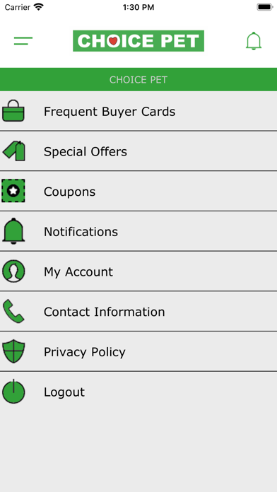 Choice Pet Loyalty Screenshot