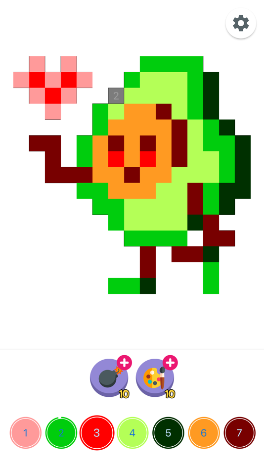 #6. Pixel Coloring Games by Number (iOS) 由: Ilya Morozov