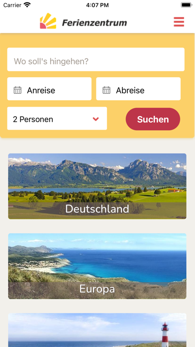 Ferienzentrum.de Screenshot