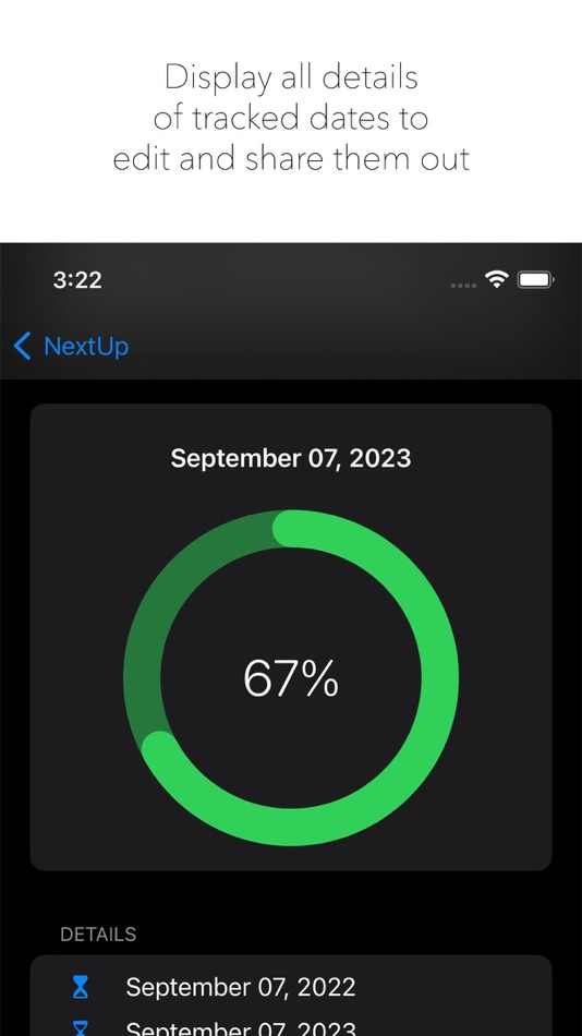 #4. NextUp - Progress Percentages (iOS) Podle: Avijeet Sachdev