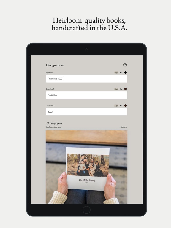 Story Snap Photo Books iPad screenshot 5 - Book app