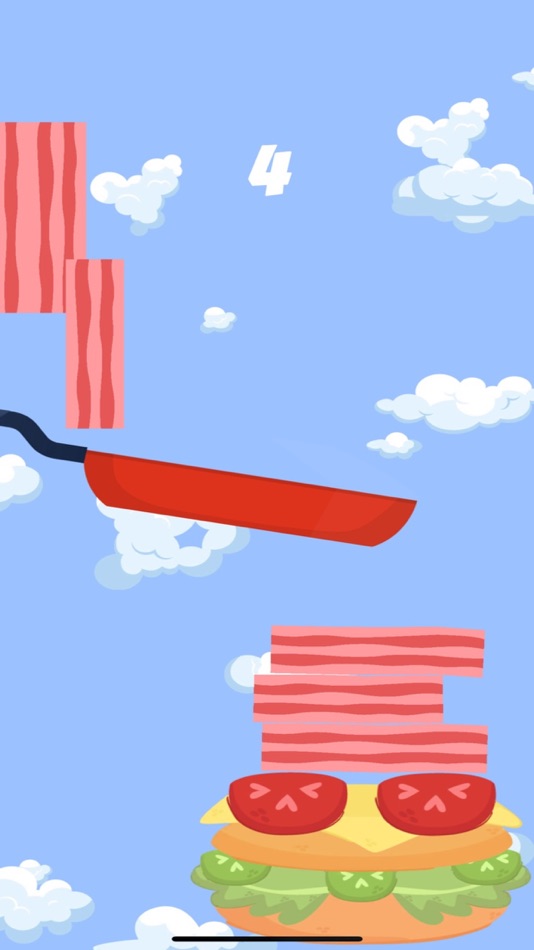 #4. Stack The Bacon! (iOS) Podle: FoxPGames