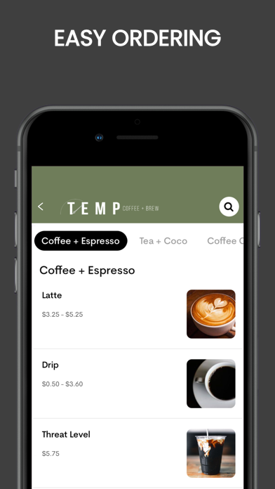 Temp Coffee Screenshot