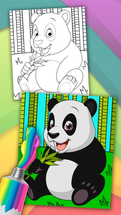 Animals magic coloring pages