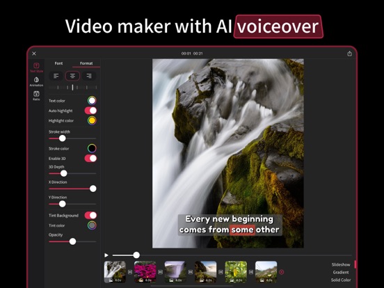 Screenshot #5 pour AI Voice Generator Video Maker
