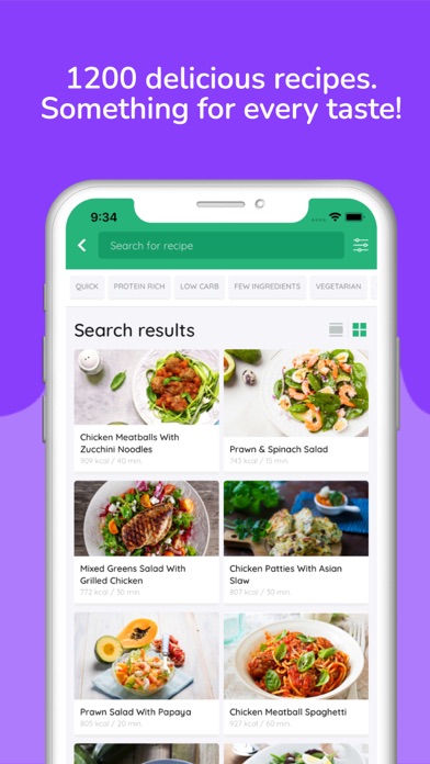 Arono - Meals for weight loss Screenshot
