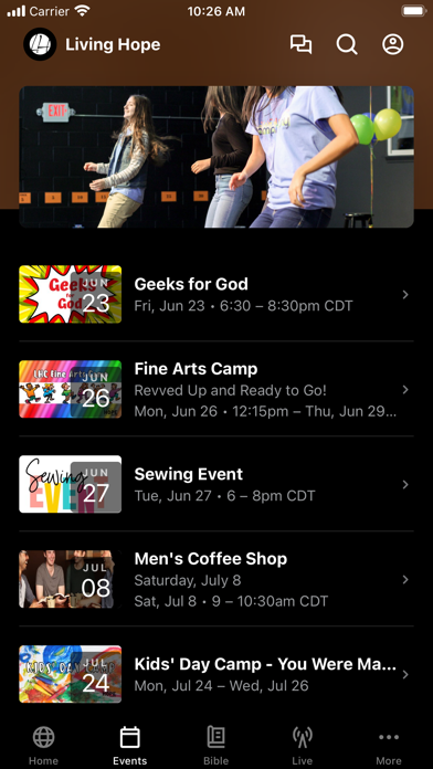 Living Hope Church Chicago Screenshot