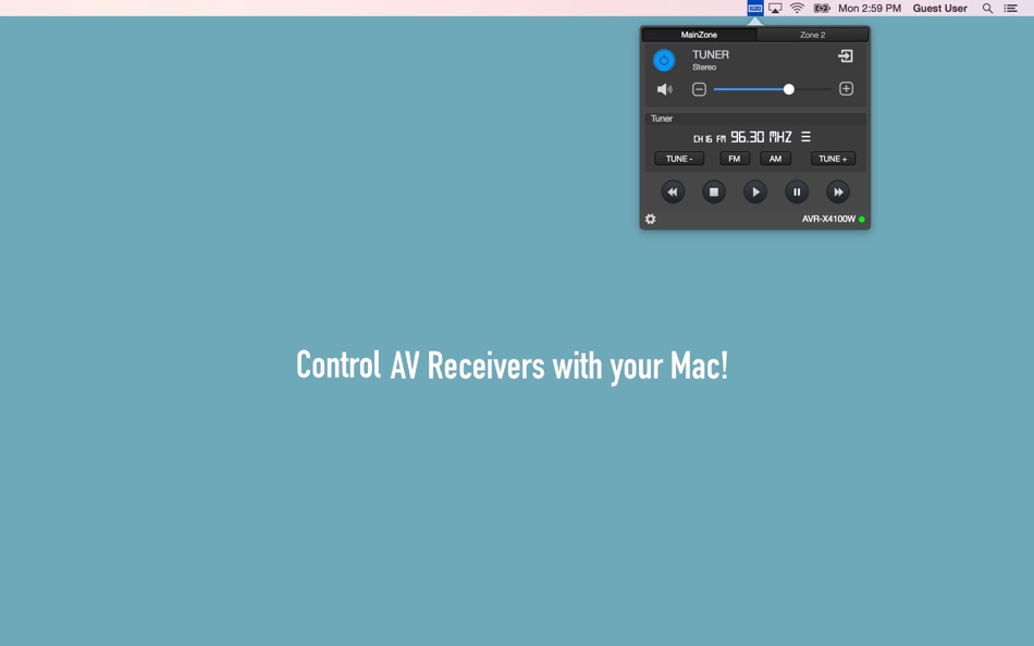 #1. AVR Control (macOS) 由: Georgios Trigonakis