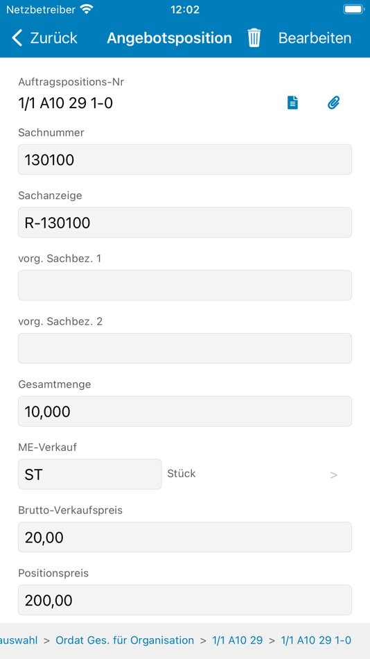#5. ORDAT.ERP (iOS) Por: ORDAT GmbH & Co. KG