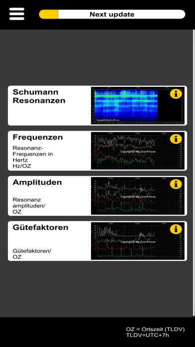 Schumann Info Live Screenshot