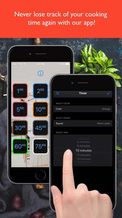 Kitchen timer with alarm