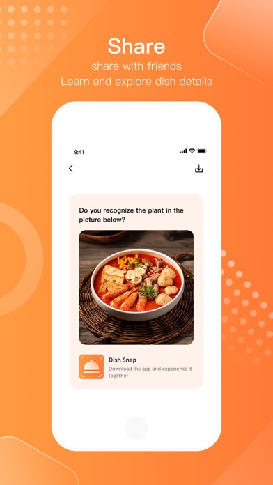 DishSnap - identify dish names Screenshot
