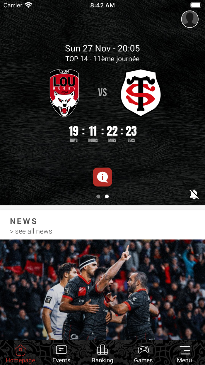 LOU Rugby - Appli officielle