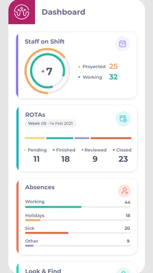 Captura de pantalla de Workforce en iPhone 2