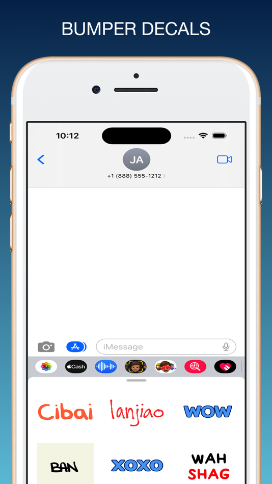 #2. bumper Auto Decals Message (iOS) 由: Dalila Oussama