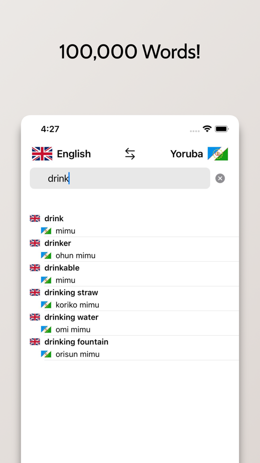 #3. Yoruba-English Dictionary (iOS) Podle: FB PUBLISHING LLC