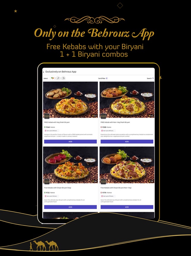 Behrouz 2024 biryani menu