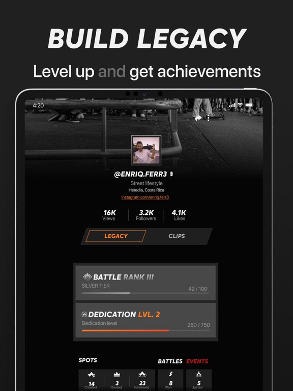 CityLegends: Skate BMX Parkour iPad screenshot 5 - Sports app