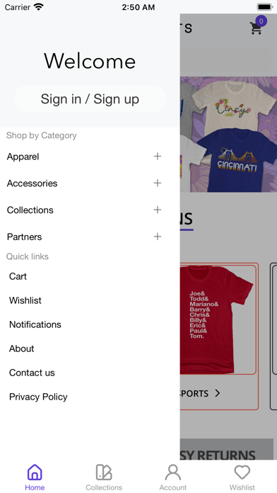 Cincy Shirts Screenshot
