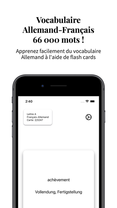 Vocabulaire Allemand-Français Screenshot