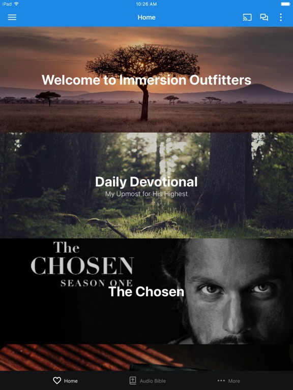 Immersion Outfitters iPad screenshot 1 - Lifestyle app