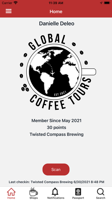 Global Coffee Tours Screenshot