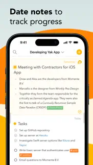 agenda: notes meets calendar iphone screenshot 3