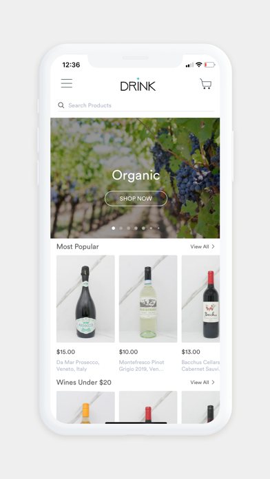 DRINK PLG Wines and Spirits Screenshot