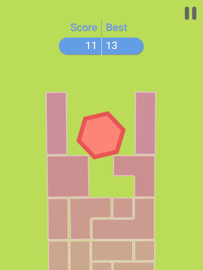 Hexagon Tower Balance Blocks