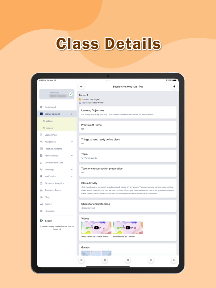The Kinder Castle Teacher App
