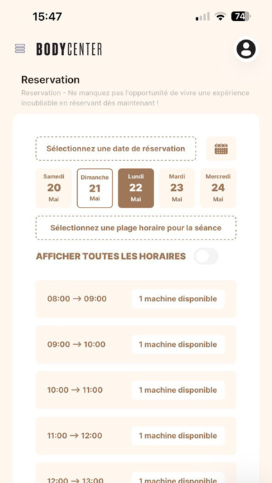 BODYCENTER Screenshot