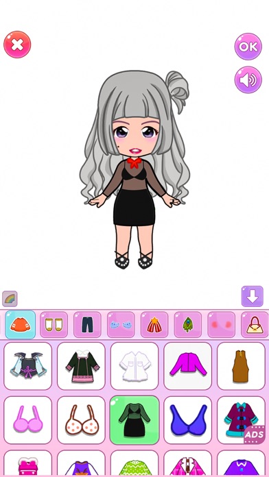 Chibi Dolls Dress up DIY Games Screenshot
