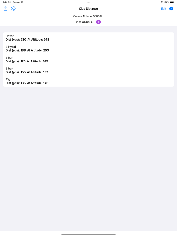 Screenshot #5 for Golf Club Distance