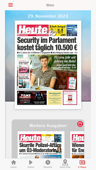 HEUTE – Die Tageszeitung Screenshot