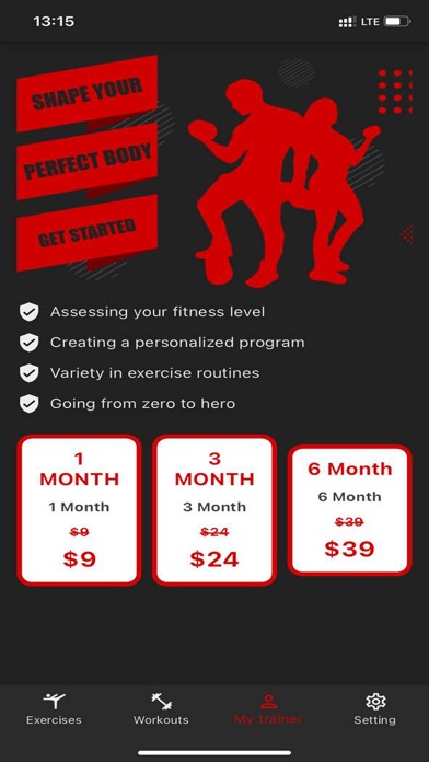 Fitness Challenge Screenshot