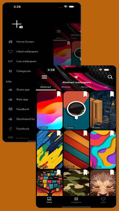 Screenshot #1 pour Abstract live wallpapers